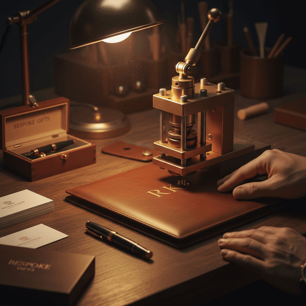 Engraver adding custom details to heirloom piece