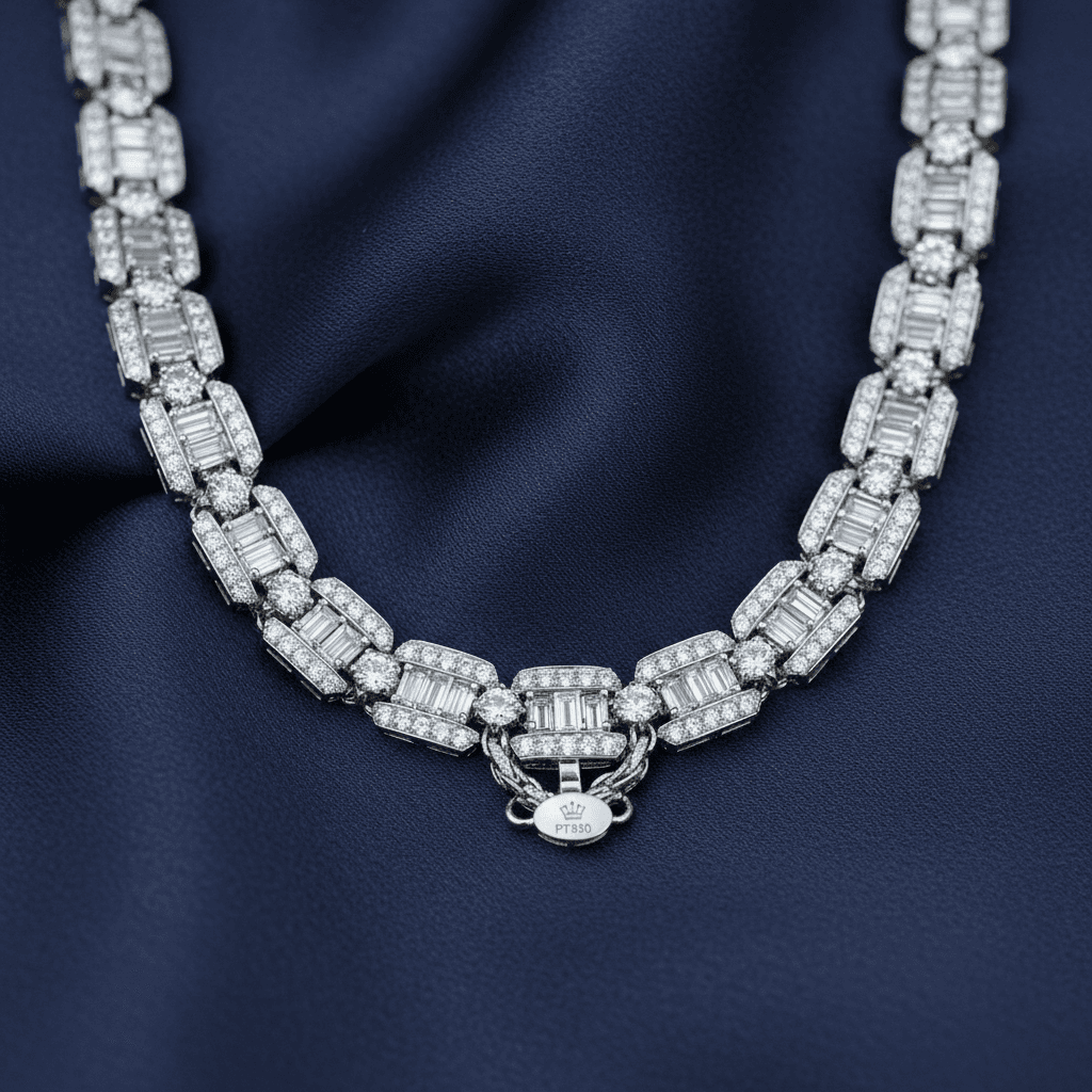 Statement fine jewelry necklace with diamonds